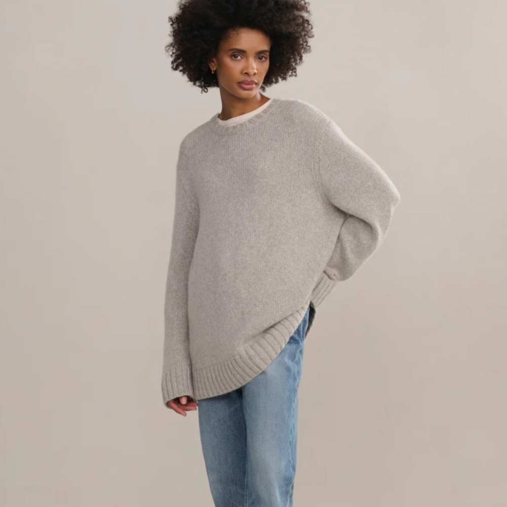 Jenni Kayne Cashmere Amelia Crewneck - Grey - Size XXS